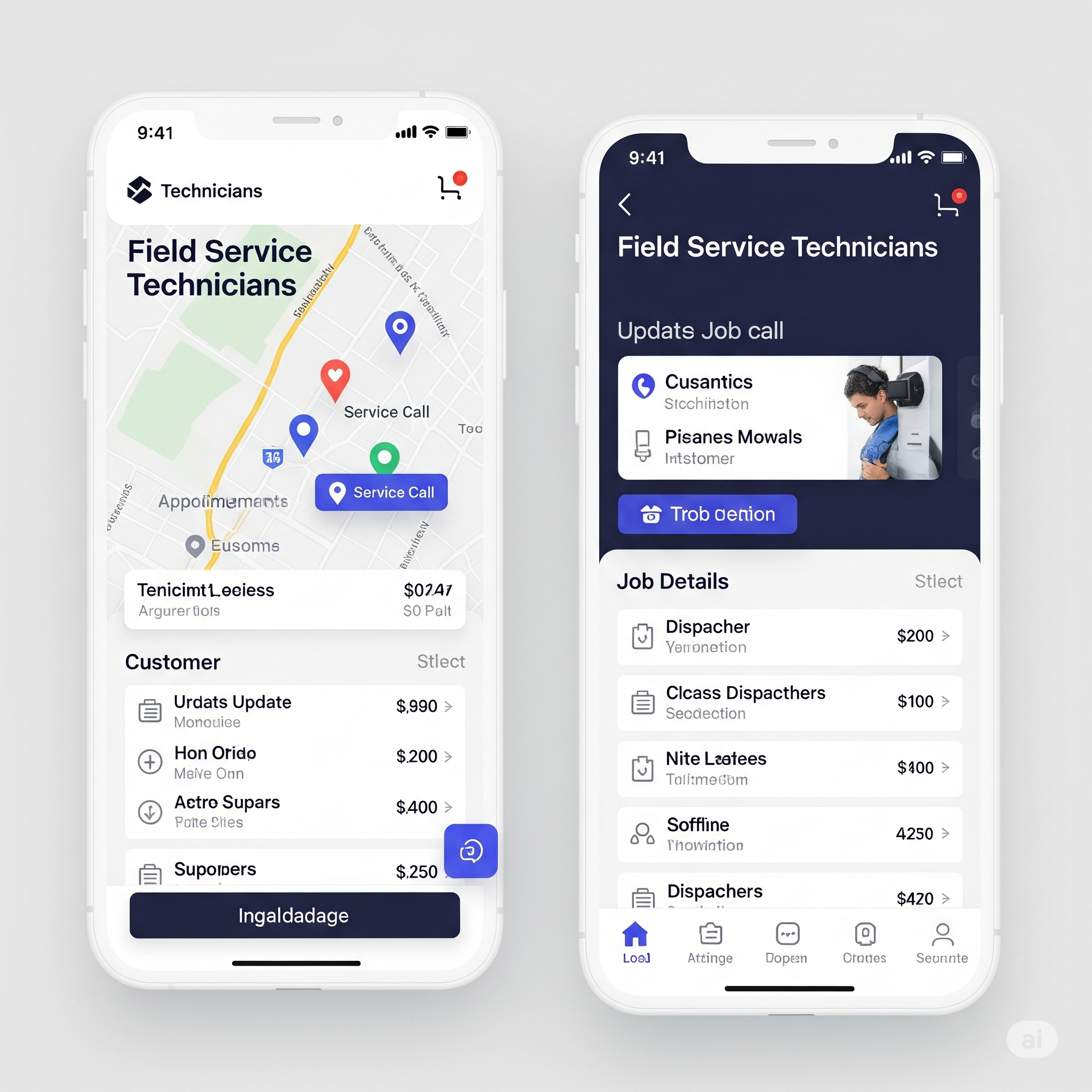 Progressive Web App (PWA) for Field Service Technicians